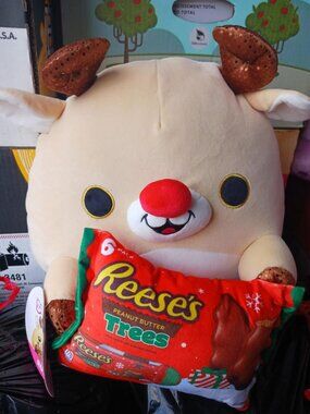 Zuru Snackles Rudi The Reindeer Reeses Peanut Butter Trees Plush 14" Soft Cuddly